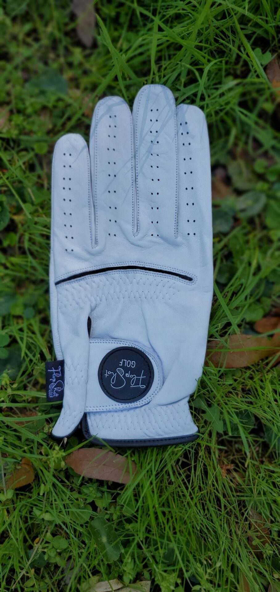 Flop Shot Golf Apparel White on Black Tour Series Golf Glove FSGG02